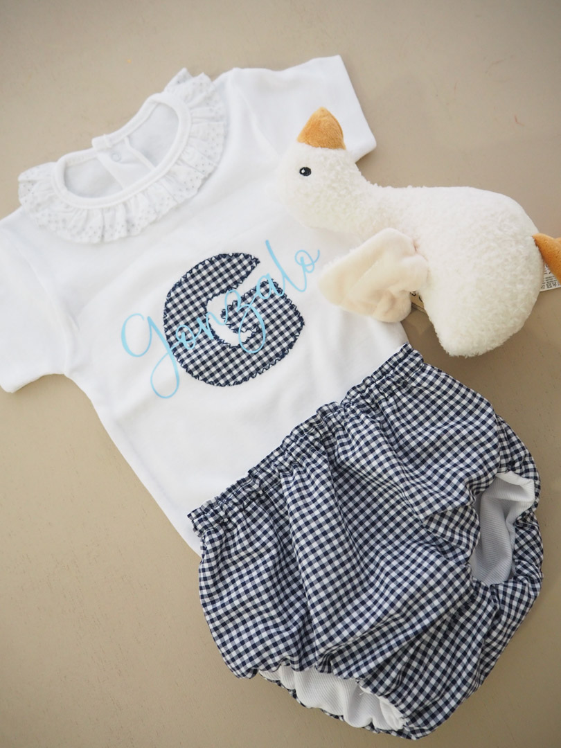 Body bebé personalizado manga larga con cubrepañal reversible y turbante a  juego - Cotonnets