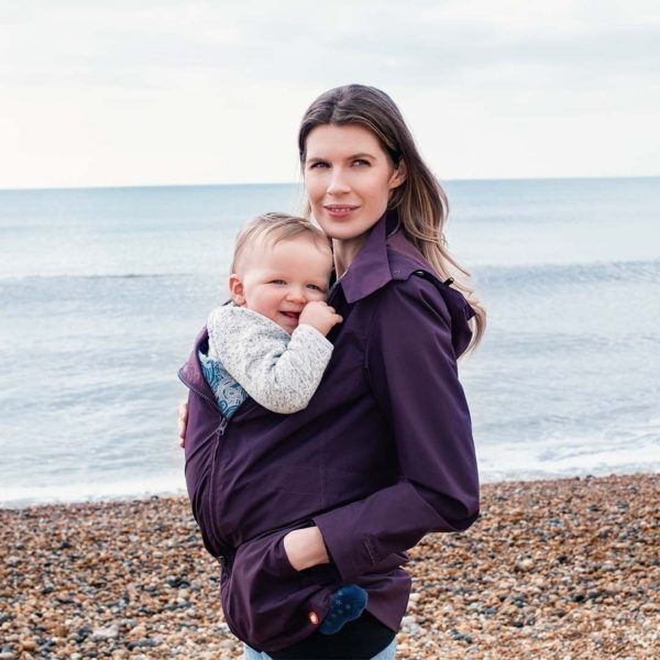 Chaqueta de Porteo y Premamá Numbat Go Wombat London Purple - Imagen 2
