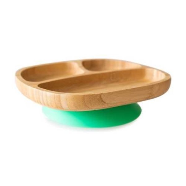 Plato bamboo toddler verde ECO RASCALS