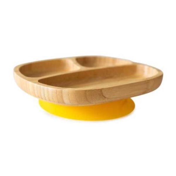 Plato bamboo toddler amarillo ECO RASCALS