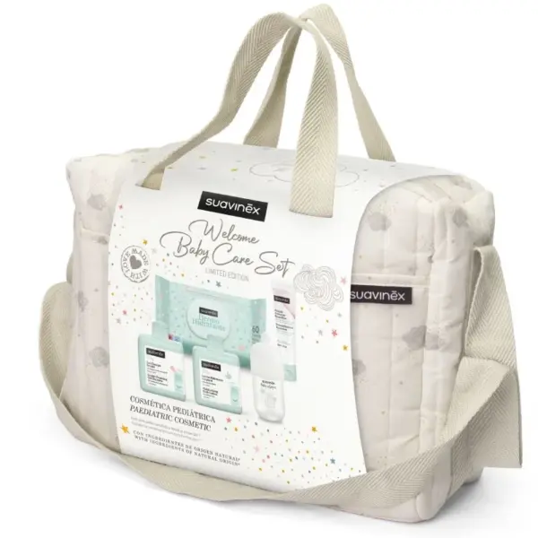 Bolso para Carro Bebé Beige con Cosmética Suavinex