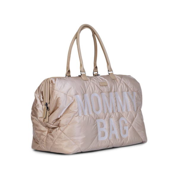 Mommy Bag Acolchado Beige Childhome - Imagen 2
