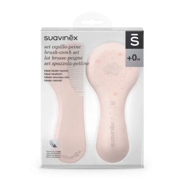 Set cepillo-peine Rosa Suavinex - Imagen 2