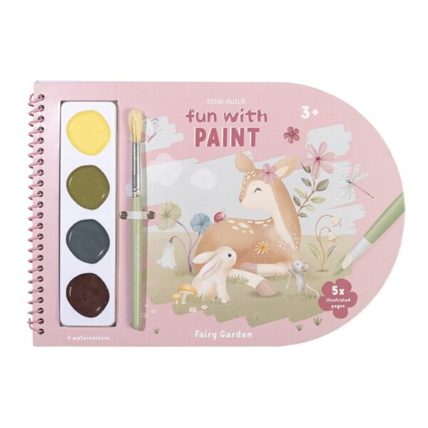 Libro Acuarelas Colorear Fairy Garden Little Dutch