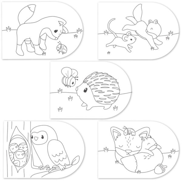 Libro Acuarelas Colorear Forest Friends Little Dutch - Imagen 3