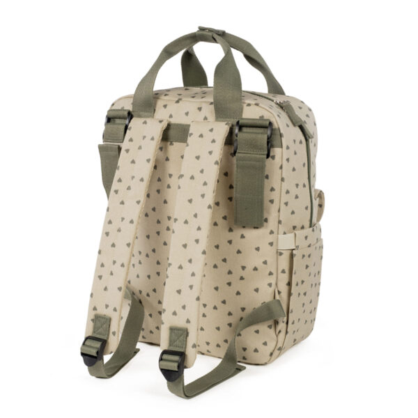 Mochila Corazones Poppy Musgo Walking Mum - Imagen 5
