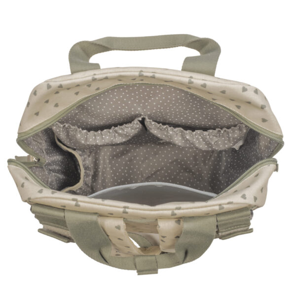 Mochila Corazones Poppy Musgo Walking Mum - Imagen 10