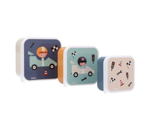 3 Cajas Almuerzo Speed Racers  Tutete