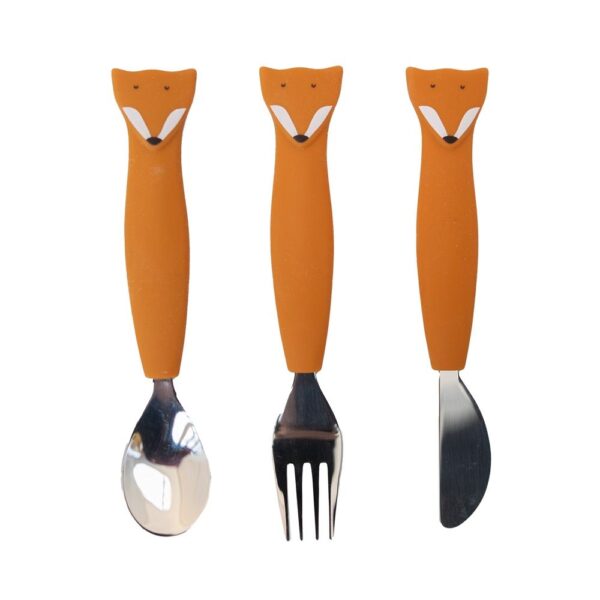 Cubiertos de 3 piezas en silicona - Mrs. Fox Trixie