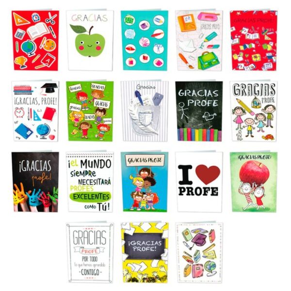 Tarjetas surtidas profe