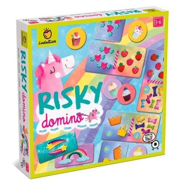 Risky Domino - Unicornios Ludattica