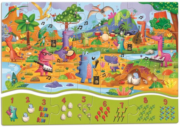 Puzzle 123 - Los Dinosaurios Ludattica - Imagen 2