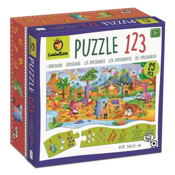Puzzle 123 - Los Dinosaurios Ludattica