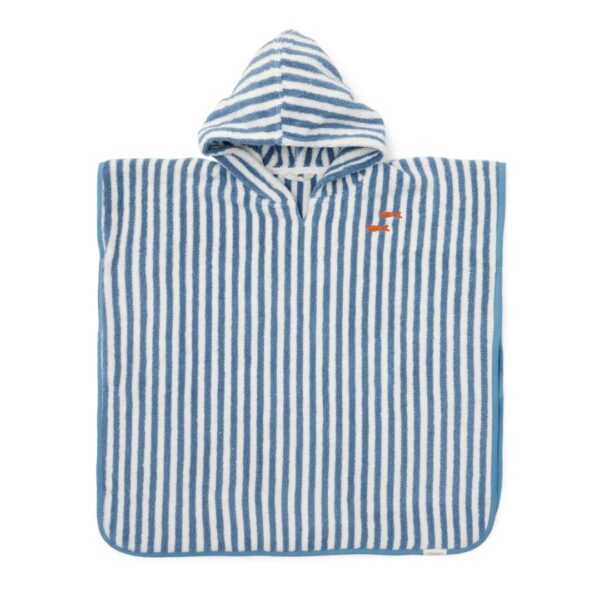Poncho playa Ocean Sea Life azul Little Dutch