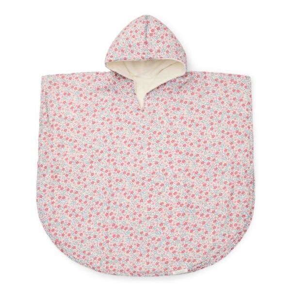 Poncho playa Sunny Flowers Multicolor Little Dutch