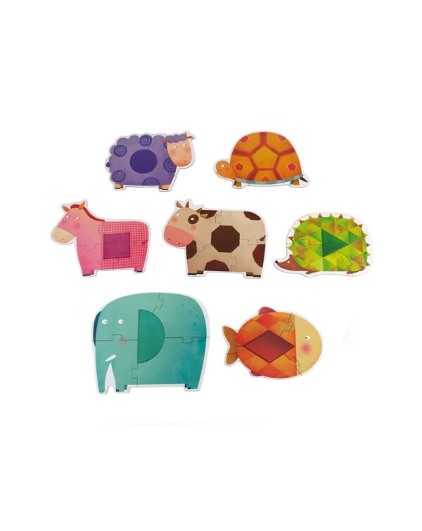 Puzzle Geométrico de Animales Mideer - Imagen 2