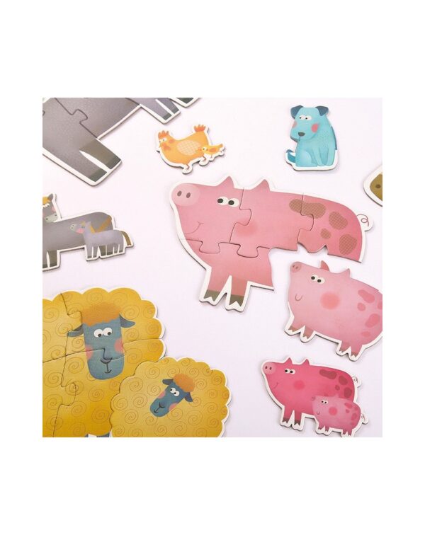 Puzzle Animales Madre y Bebé Mideer - Imagen 2