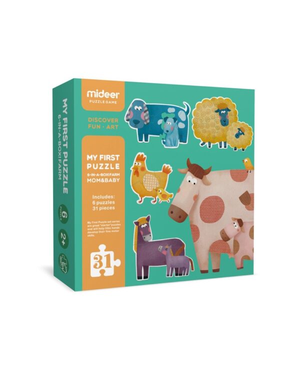 Puzzle Animales Madre y Bebé Mideer