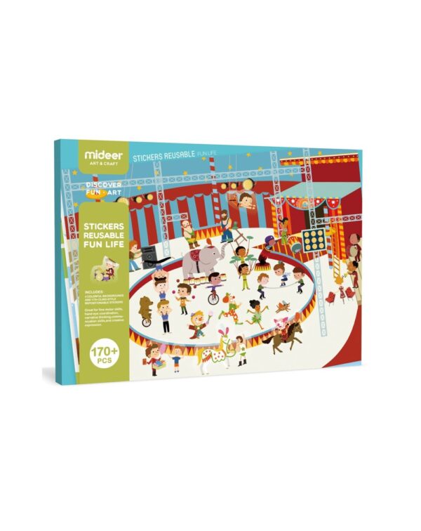 Pegatinas Reutilizables Fun Life Mideer