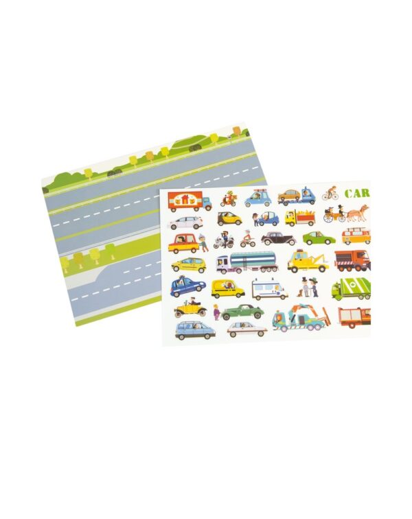 Pegatinas Reutilizables Transporte Mideer - Imagen 2