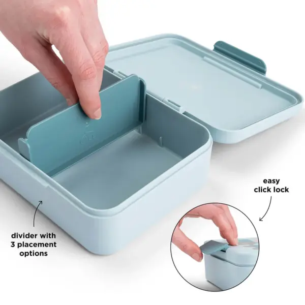 Caja de Almuerzo con Separador Tiny Farm Azul Done by Deer - Imagen 3