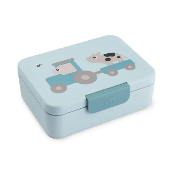 Caja de Almuerzo con Separador Tiny Farm Azul Done by Deer