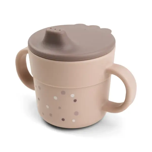 Foodie taza con asas Happy Dots Rosa Done by Deer