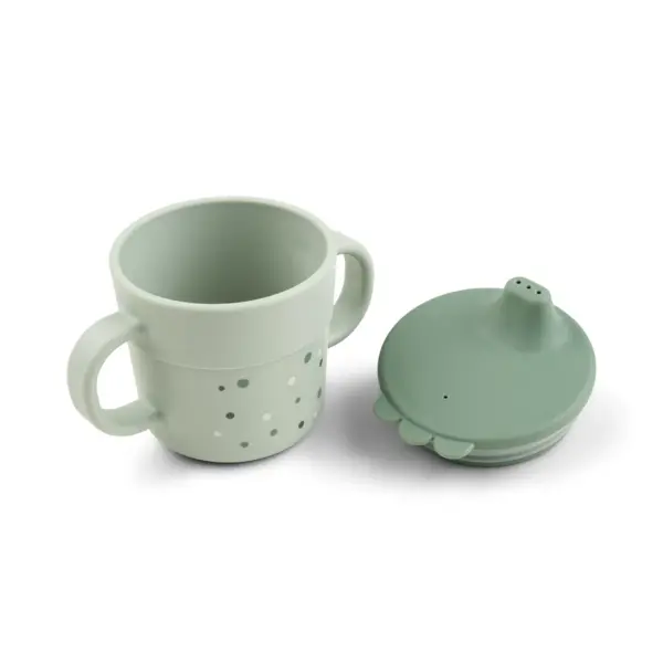 Foodie taza con asas Happy Dots Verde Done by Deer - Imagen 2