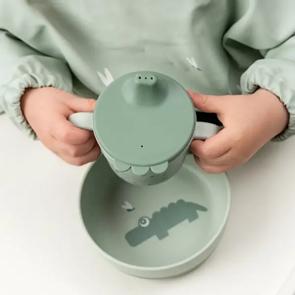 Foodie taza con asas Happy Dots Verde Done by Deer - Imagen 4