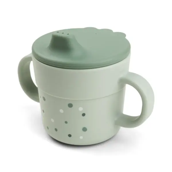 Foodie taza con asas Happy Dots Verde Done by Deer