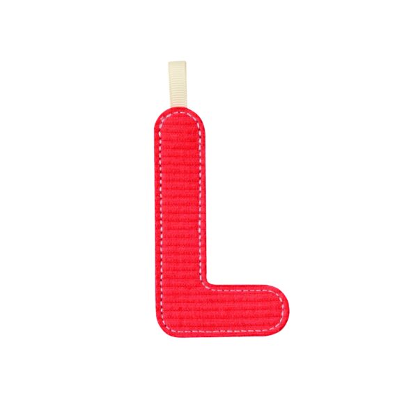 Letra L Rojo Fosforescente Lilliputiens