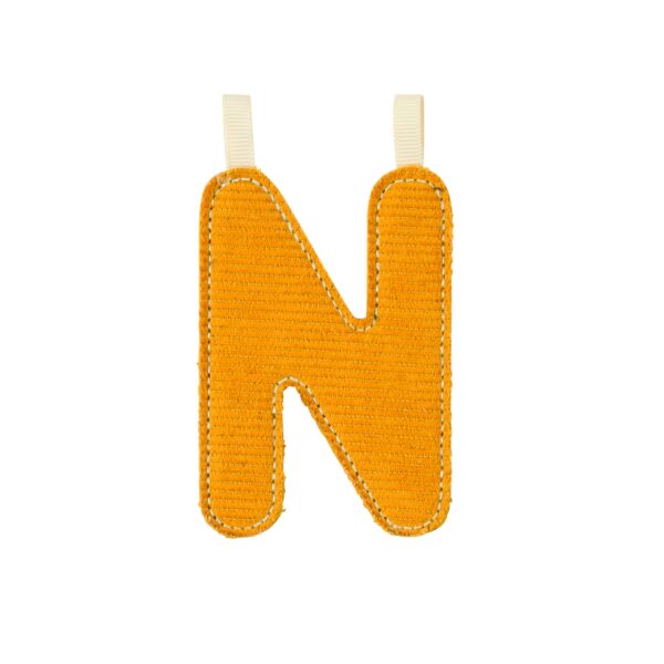 Letra N Ocre Fosforescente Lilliputiens