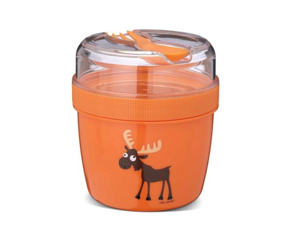 Fiambrera Snack N'ice Cup L Reno Orange Carl Oscar