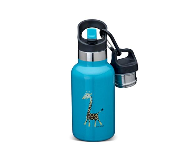 Botella Acero Inoxidable TEMPflask 350ml Jirafa Turquoise Carl Oscar