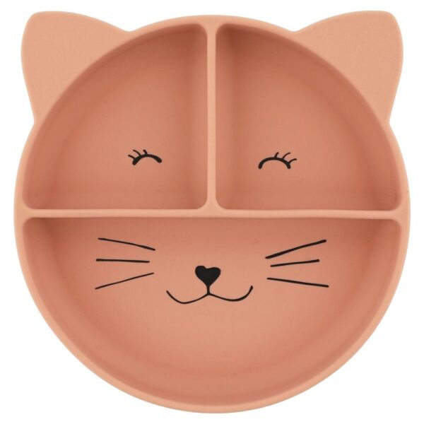 Plato compartimentado con ventosa Mrs. Cat Trixie