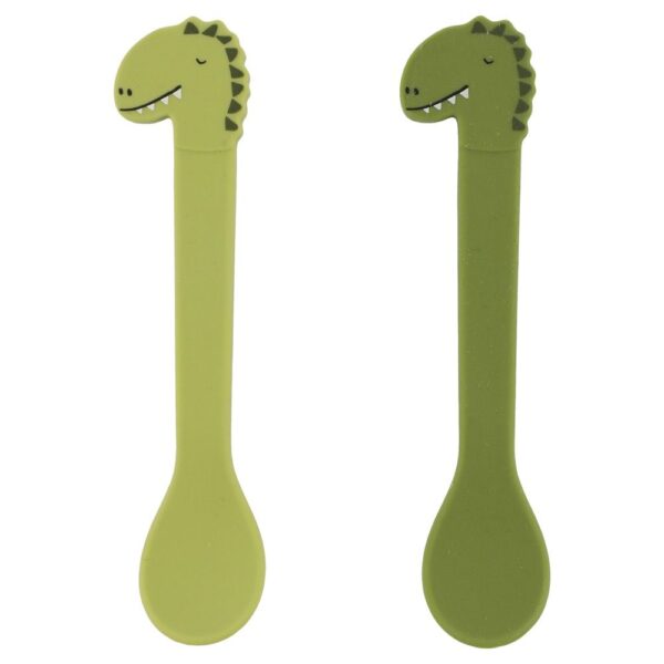 Silicona cuchara 2-pack - Mr. Dino Trixie