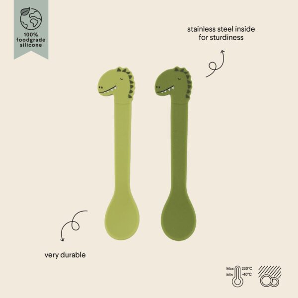 Silicona cuchara 2-pack - Mr. Dino Trixie - Imagen 2