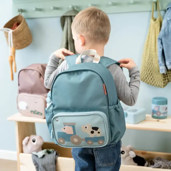 Mochila Infantil Tiny Farm Azul Done by Deer - Imagen 3