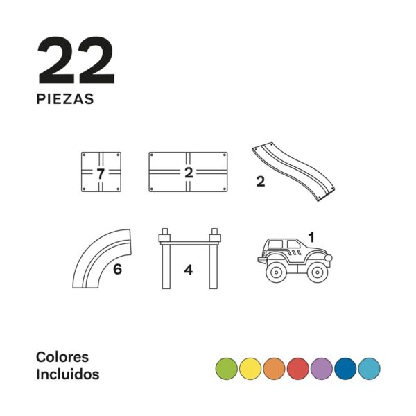 Imanix de Carreras Pista 22 pzas - Imagen 3