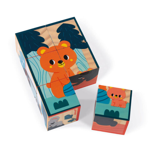 Cubos de madera Animales Colaboración con WWF® Janod