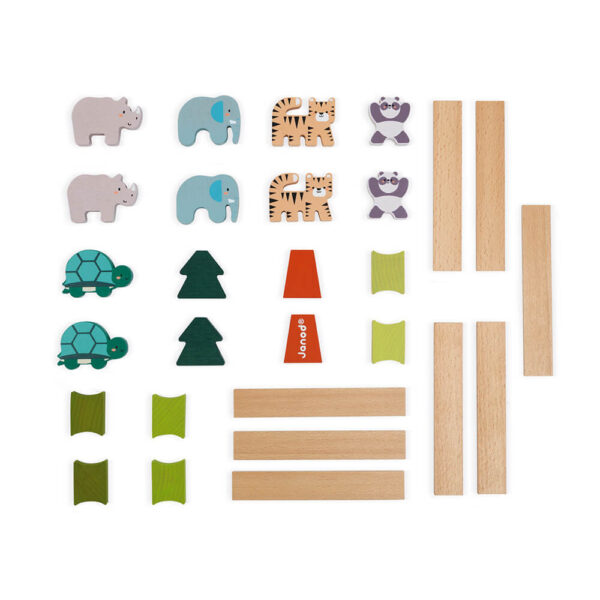 Juego Los animales equilibristas de madera - Colaboración con WWF® Janod - Imagen 4