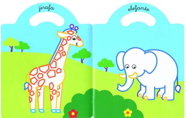Pinta y pega los animalitos de la selva - Imagen 2