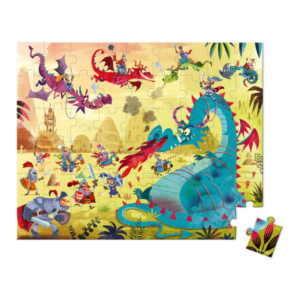 Puzle Dragones 54 piezas Janod - Imagen 2