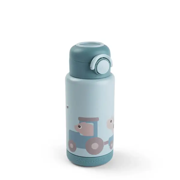 Botella Térmica Celebration Tiny Farm Azul Done by Deer