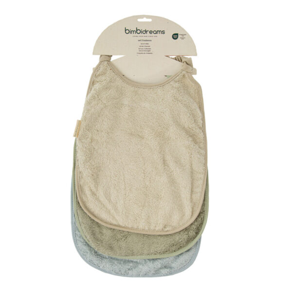 Baberos Guardería Pack 3 Basics Bimbidreams