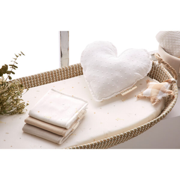 Cojín decorativo Corazón Plumeti Bimbidreams - Imagen 3