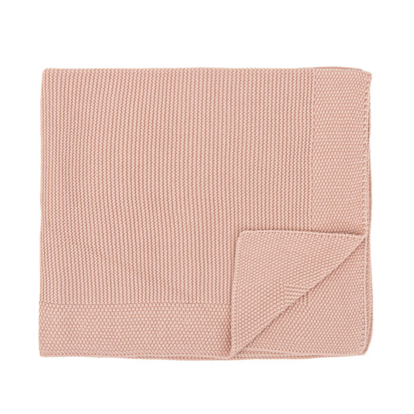 Toquilla Tricot 75x90 cm Algodón Rosa Empolvado Bimbidreams