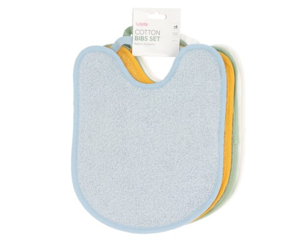 Pack 4 Baberos Rizo Blue/Mustard/Sage/Ivory - Imagen 6