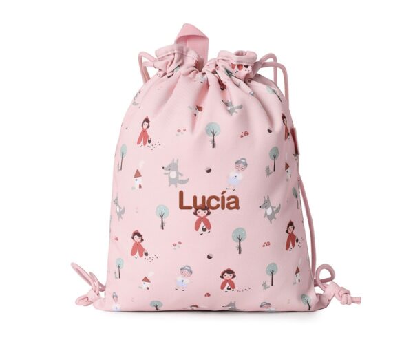 Mochila Saco Tela Little Red Personalizable - Imagen 2