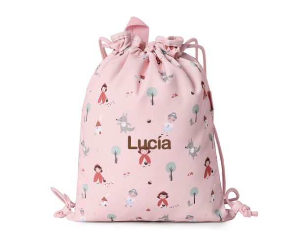 Mochila Saco Tela Little Red Personalizable - Imagen 3
